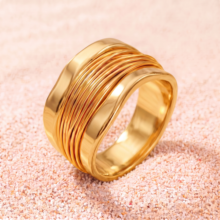 Silvia | anillo abrazo entrelazado