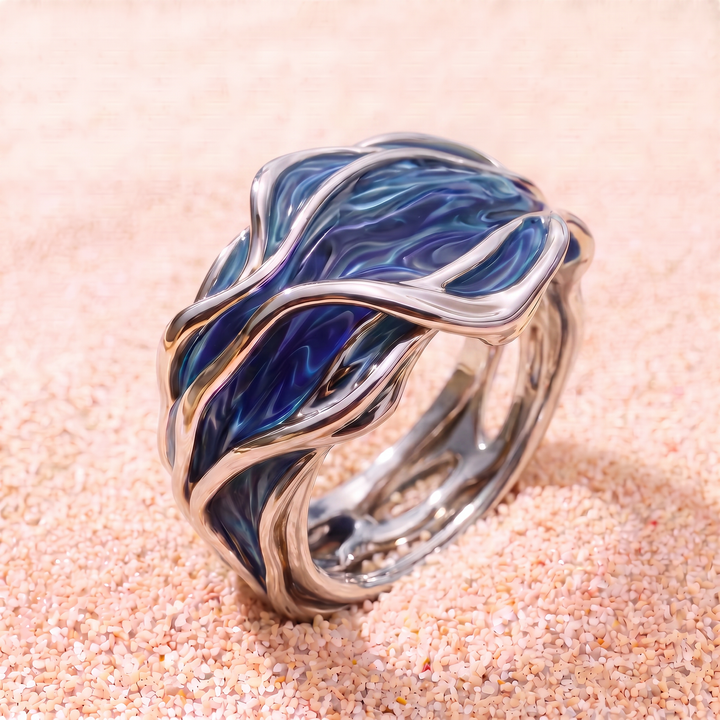 Mónica | anillo corriente azul